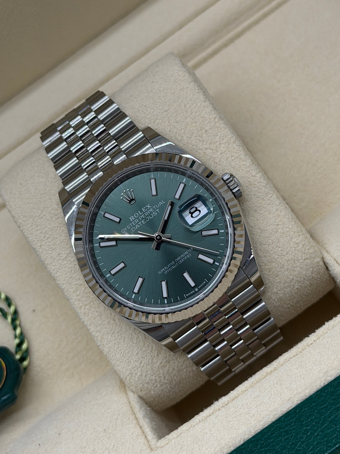 Rolex Datejust 36 Green Mint Dial - Ref 126234 -  2024