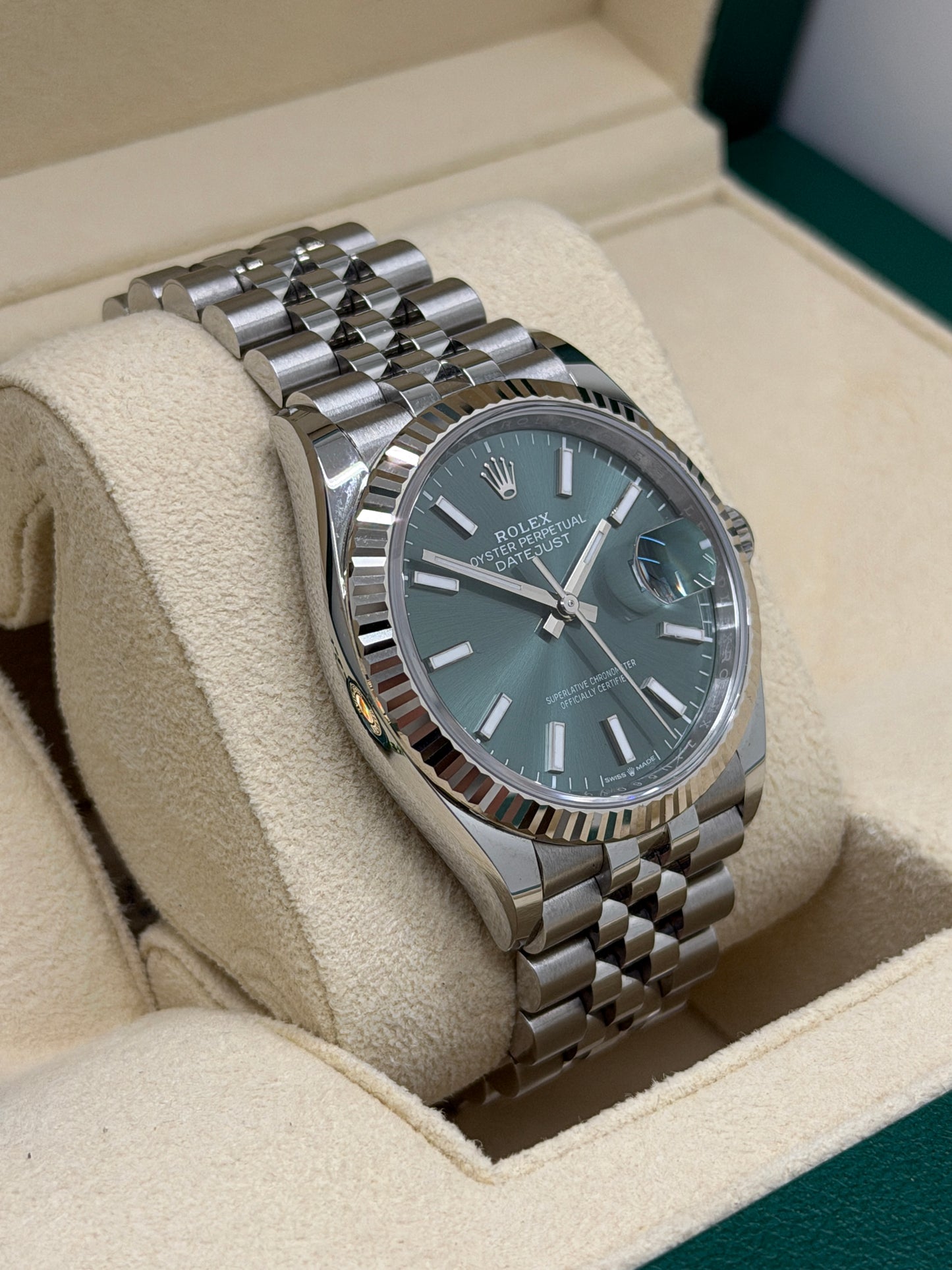 Rolex Datejust 36 Green Mint Dial - Ref 126234 -  2024
