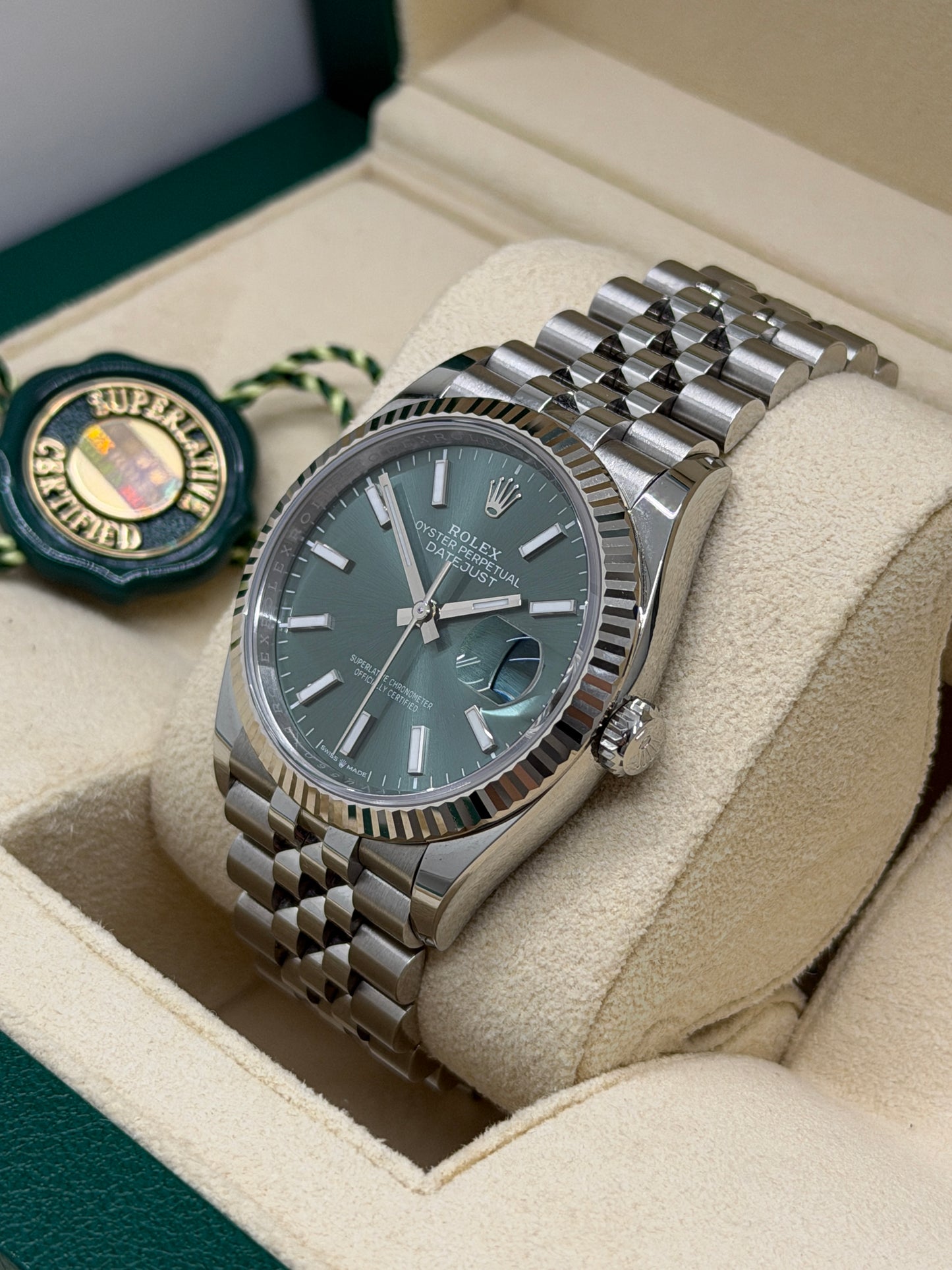 Rolex Datejust 36 Green Mint Dial - Ref 126234 -  2024