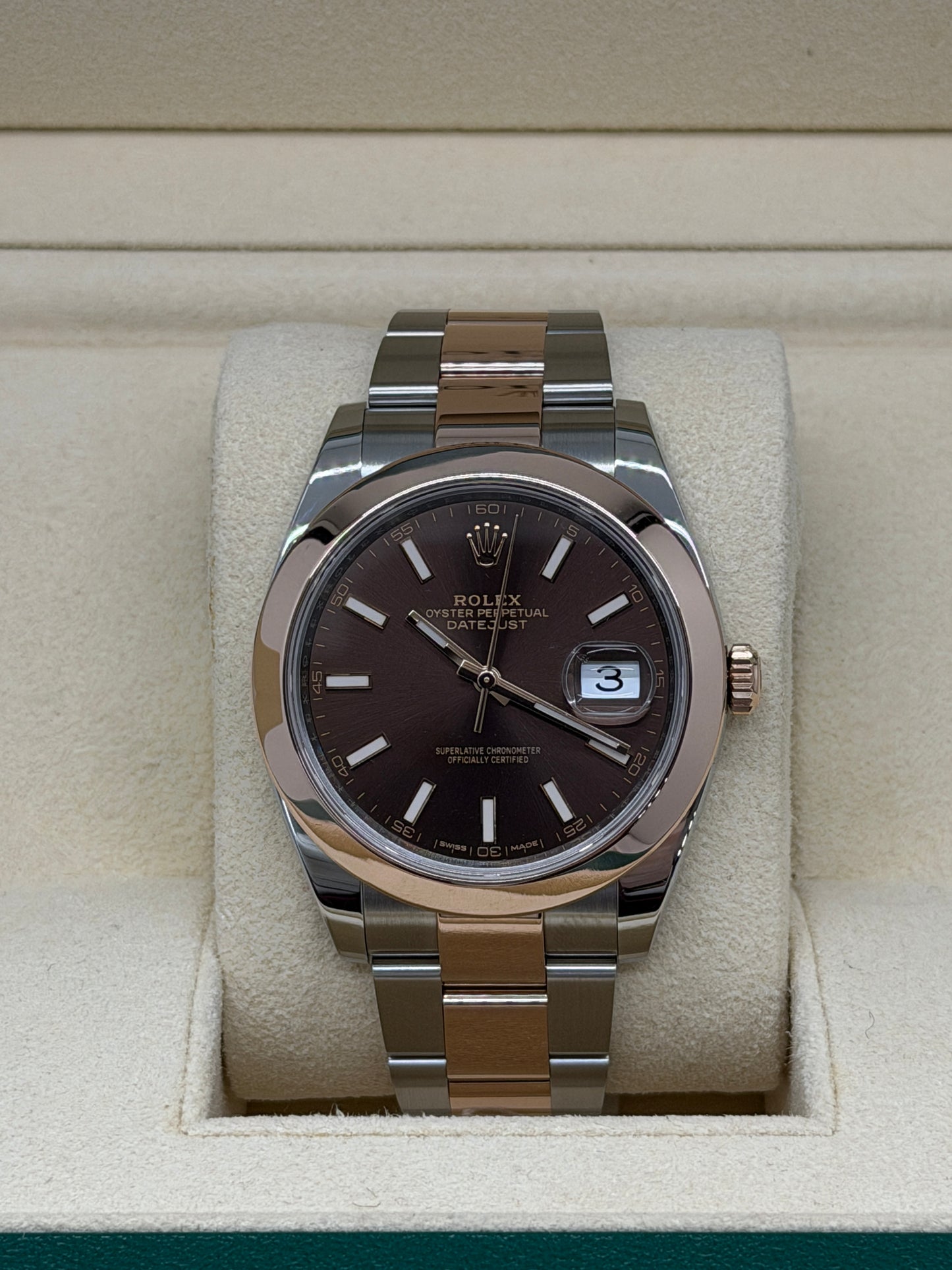 Rolex Datejust 41 Chocolate Dial - Like New - Year 2019 Ref 126301