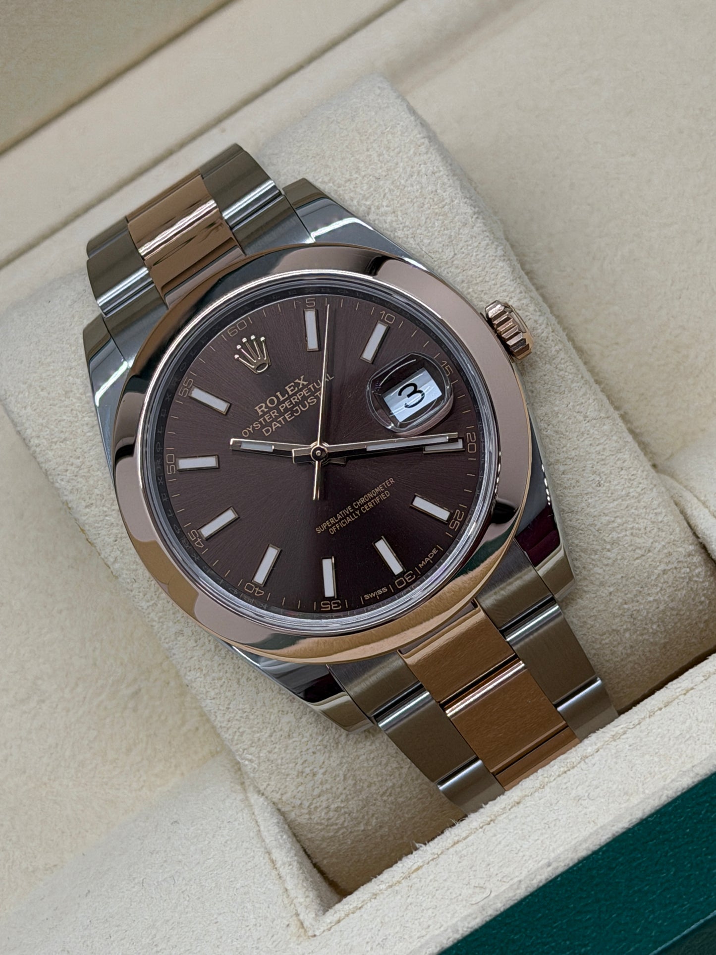 Rolex Datejust 41 Chocolate Dial - Like New - Year 2019 Ref 126301