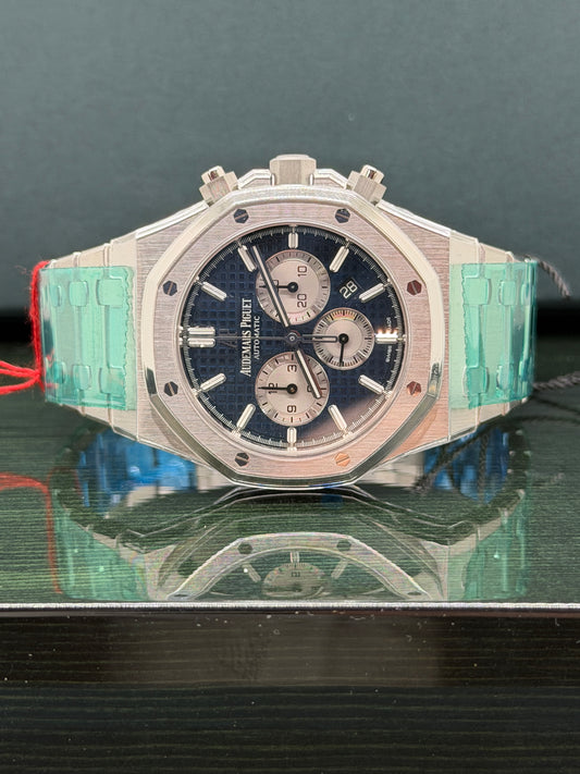 Audemars Piguet Royal Oak Chronograph 41mm - Blue Panda Dial - NOS - New Full Stickers Ref 26331ST.OO.1220ST.01