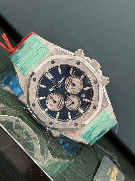 Audemars Piguet Royal Oak Chronograph 41mm - Blue Panda Dial - NOS - New Full Stickers Ref 26331ST.OO.1220ST.01