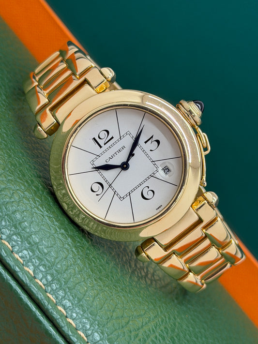 Cartier Pasha 38mm  Full 18KT Yellow Gold - Ref.1988
