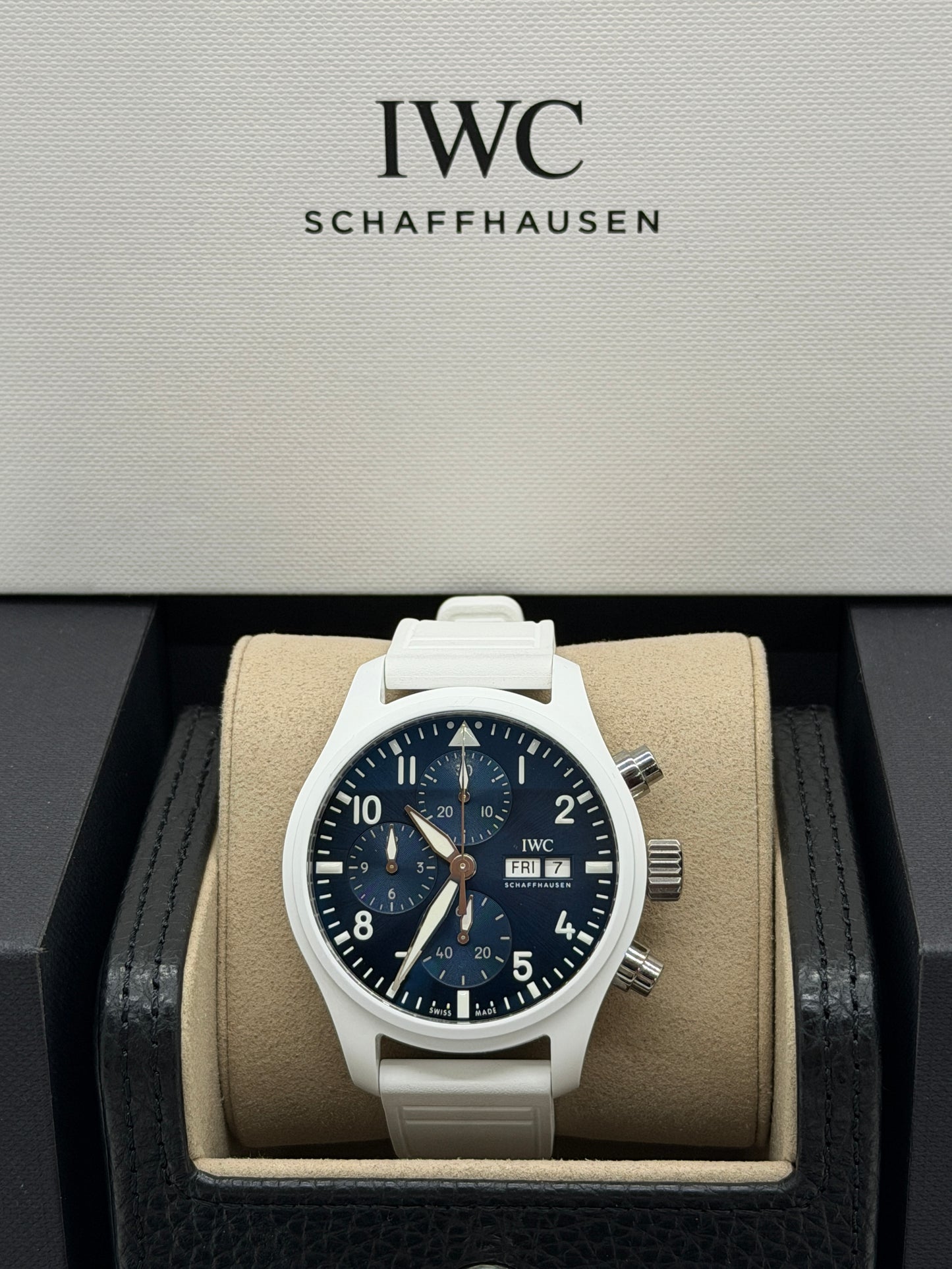 IWC Pilot Chronograph Pilot's Watch 41 Chronograph - White Ceramic - Petit Prince NEW 2026