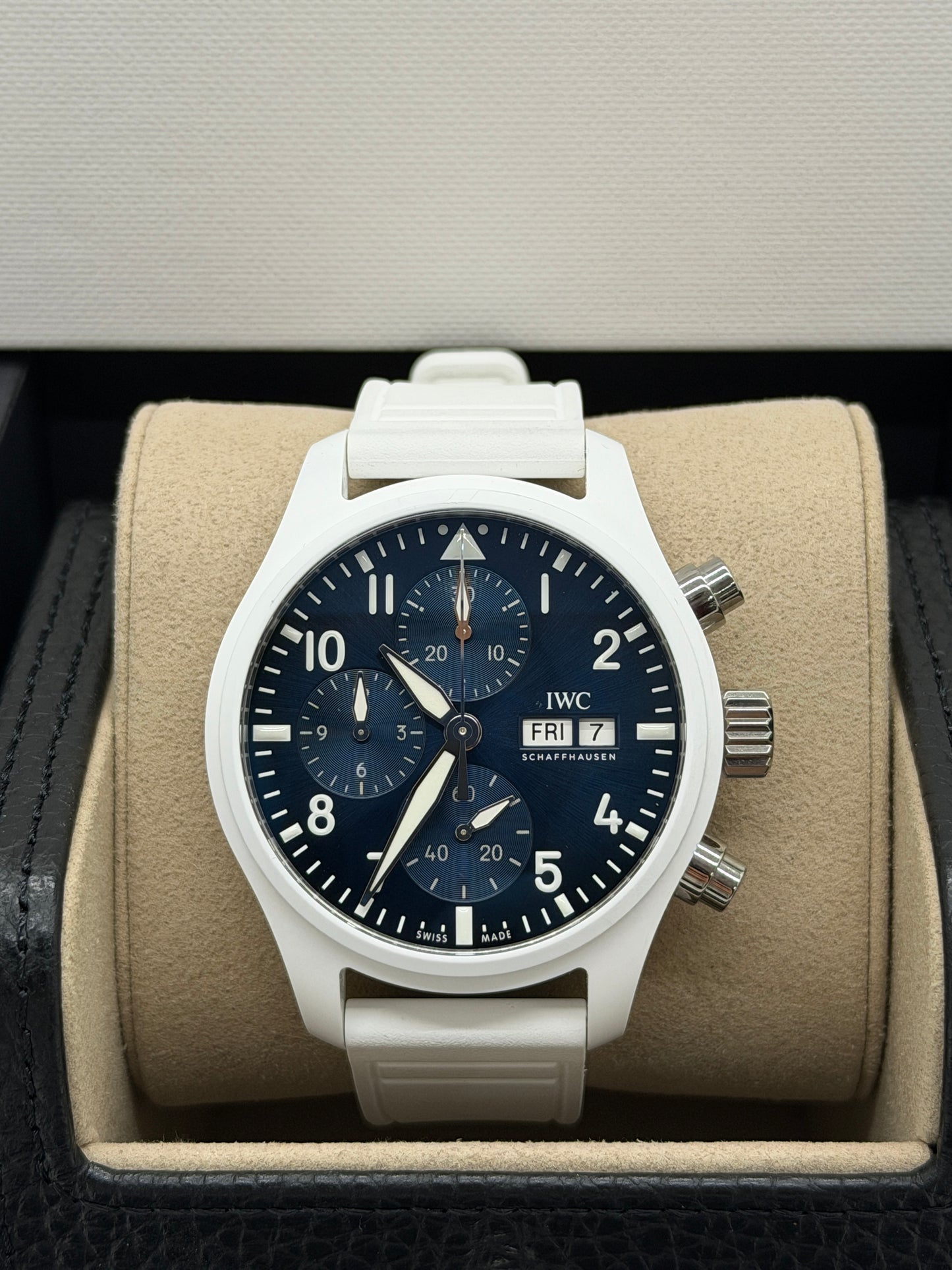 IWC Pilot Chronograph Pilot's Watch 41 Chronograph - White Ceramic - Petit Prince NEW 2026