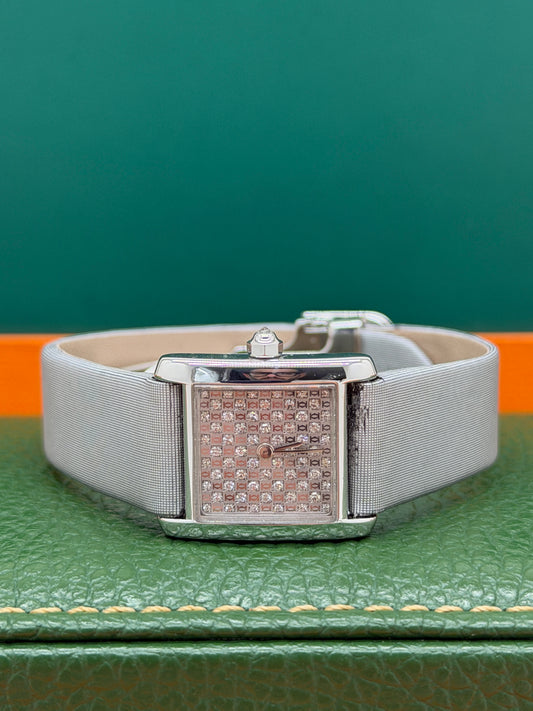 Cartier Tank Française Diamonds Dial - White Gold - Quartz Ref 2517 - WE102631