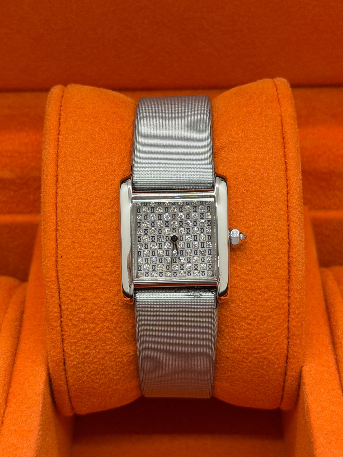Cartier Tank Française Diamonds Dial - White Gold - Quartz Ref 2517 - WE102631