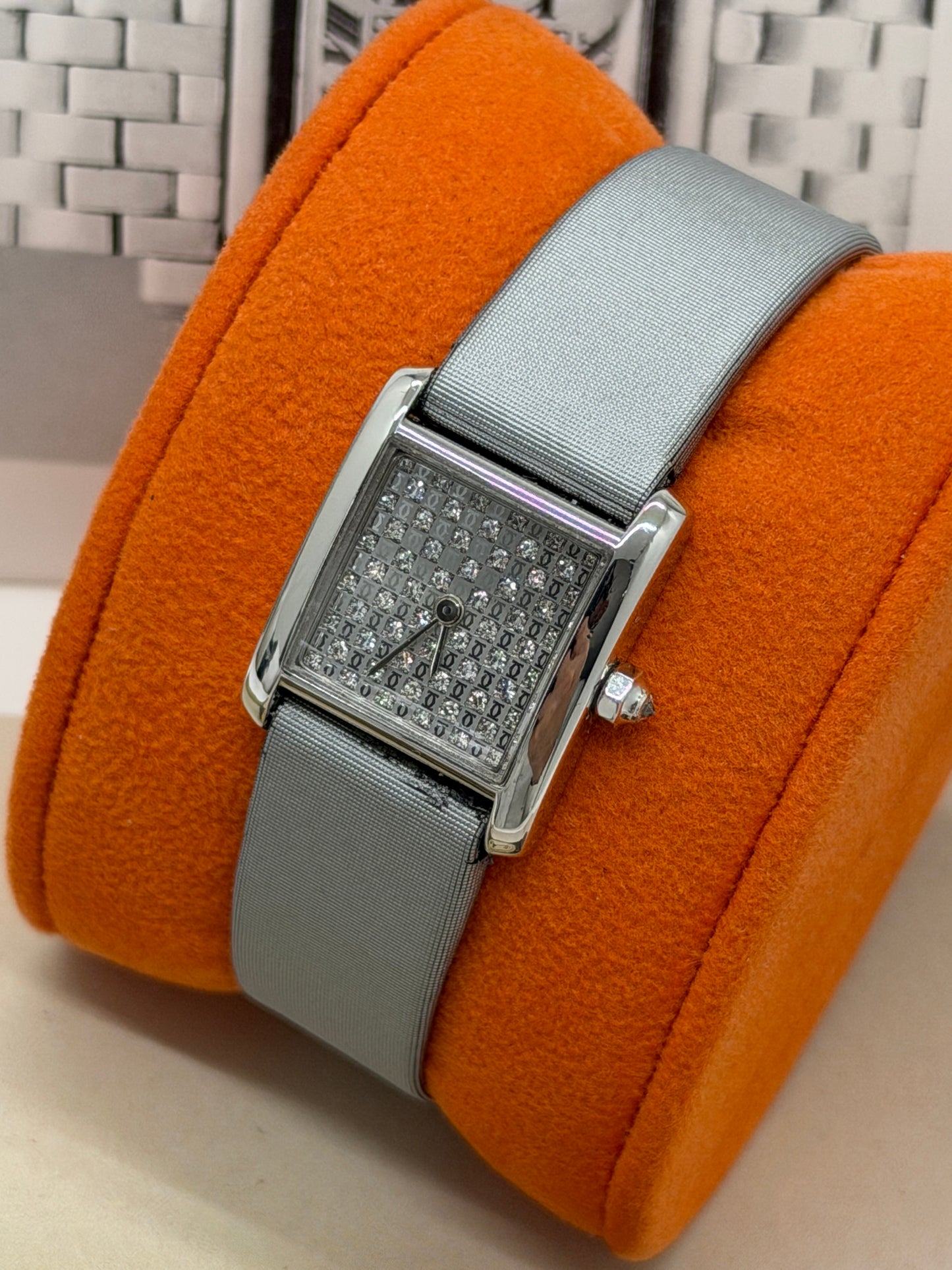 Cartier Tank Française Diamonds Dial - White Gold - Quartz Ref 2517 - WE102631