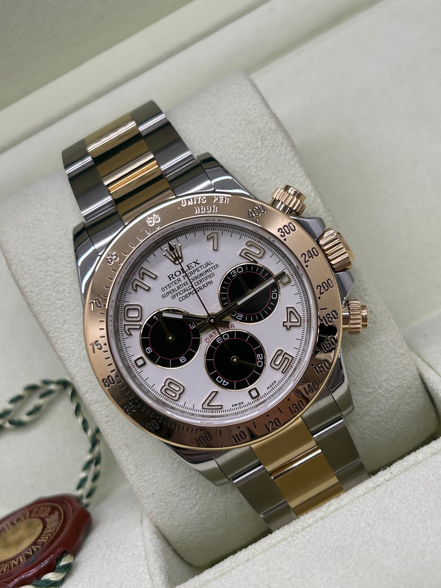 Rolex Daytona Racing Panda Dial - 18Kt Yellow Gold & Steel - Ref 116523 - Year 2011