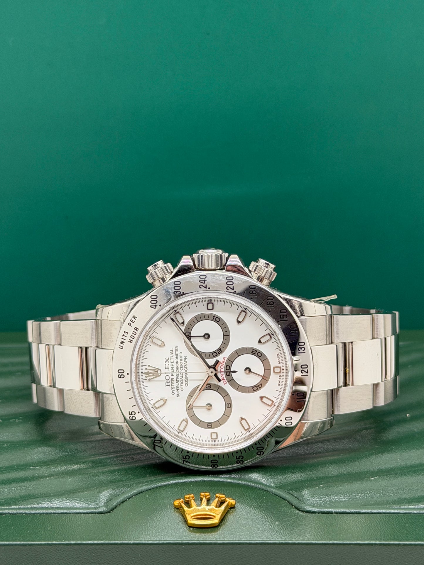 Rolex Daytona Cream Dial - P26 Serial - Ref 116520 NOS - Year 2001 (Partially Stickers)