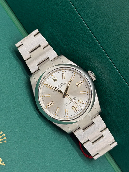 Rolex Oyster Perpetual 41 Silver Dial - New 2026 - Partially Stickers Ref 134300