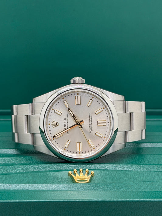 Rolex Oyster Perpetual 41 Silver Dial - New 2026 - Partially Stickers Ref 134300
