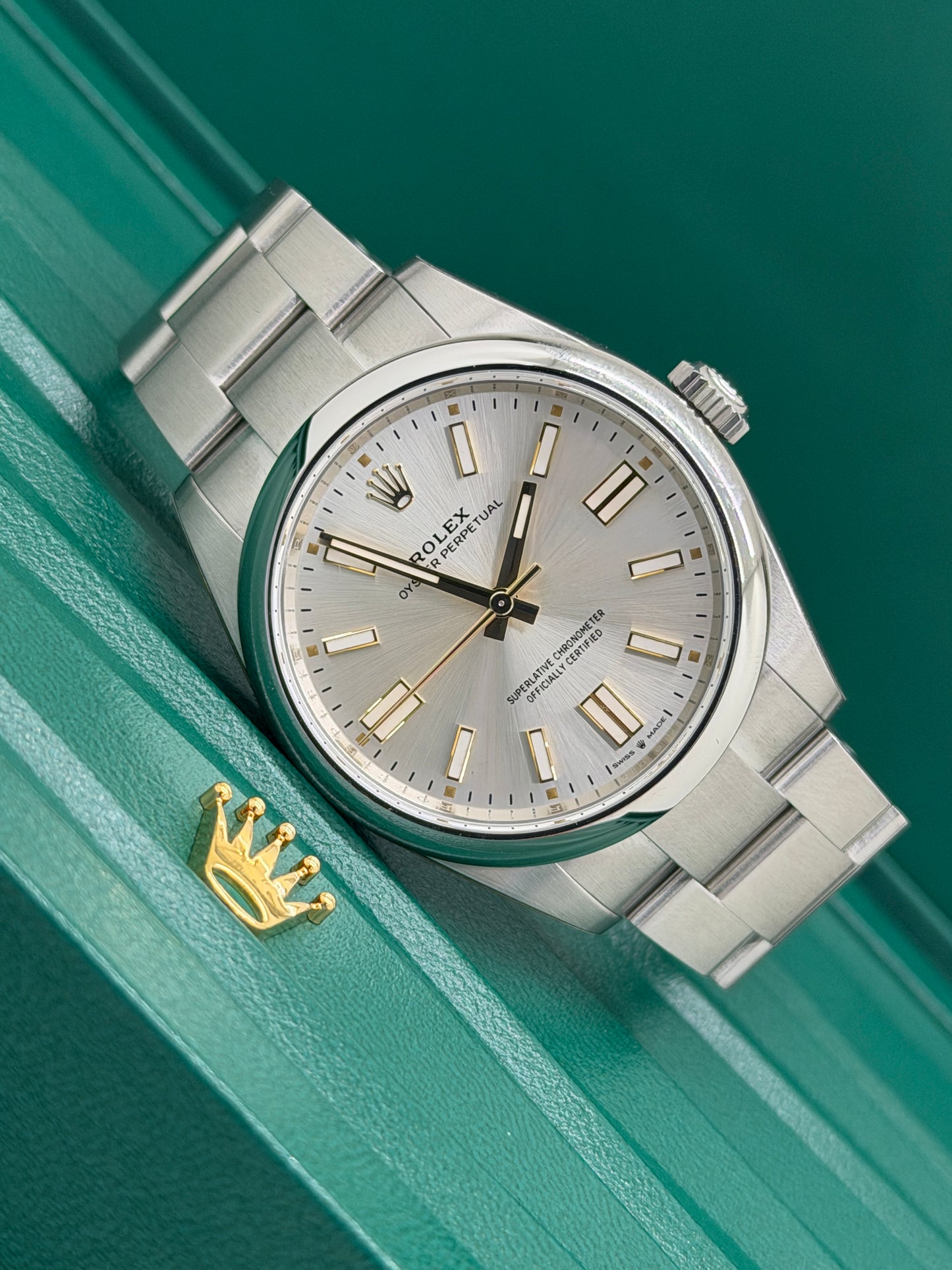 Rolex Oyster Perpetual 41 Silver Dial - New 2026 - Partially Stickers Ref 134300