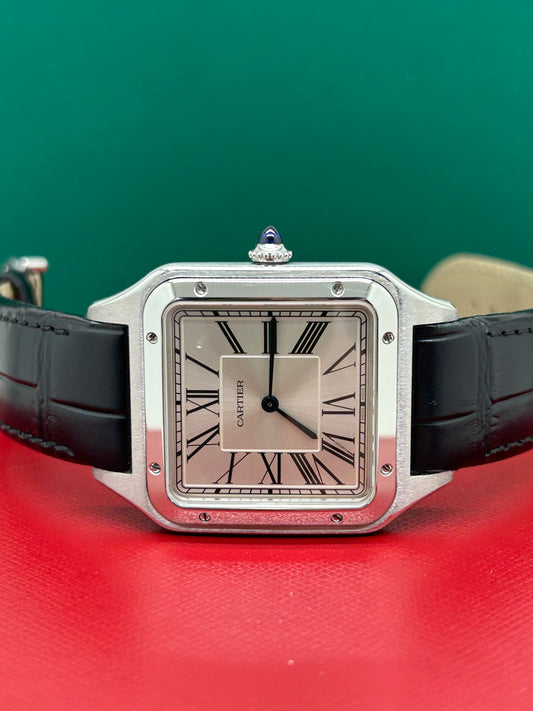 Cartier Santos-dumont Xl - Silver dial - Ref WSSA0032 - New 2022