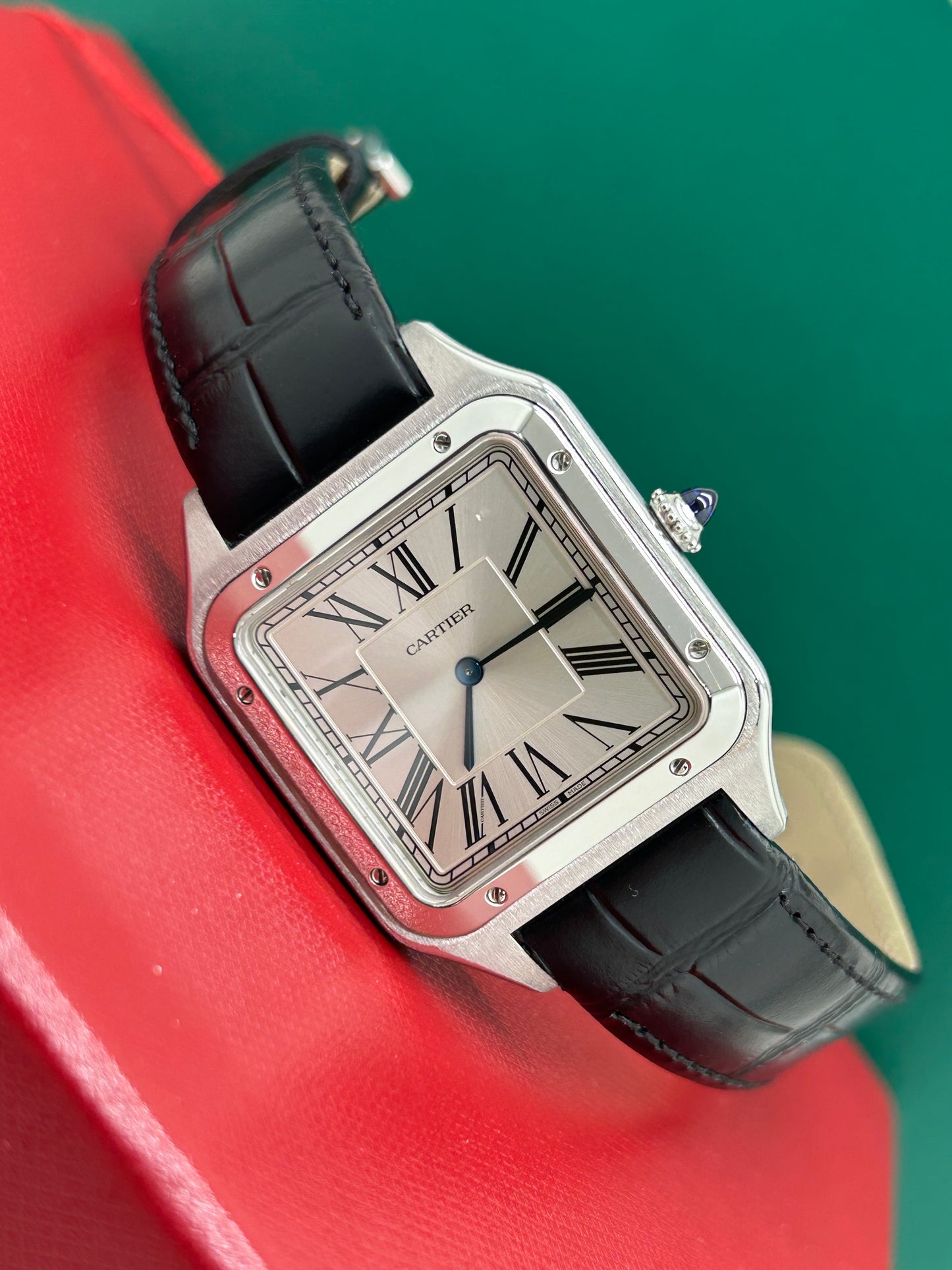 Cartier Santos-dumont Xl - Silver dial - Ref WSSA0032 - New 2022