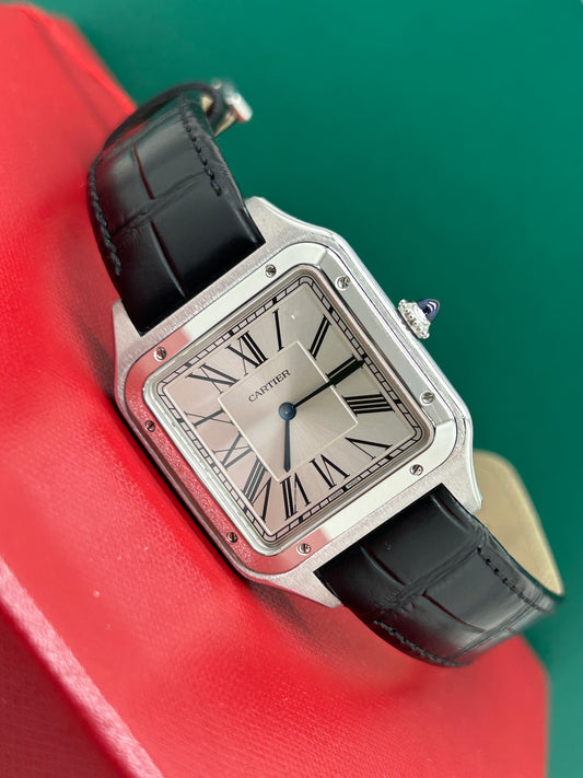 Cartier Santos-dumont Xl - Silver dial - Ref WSSA0032 - New 2022