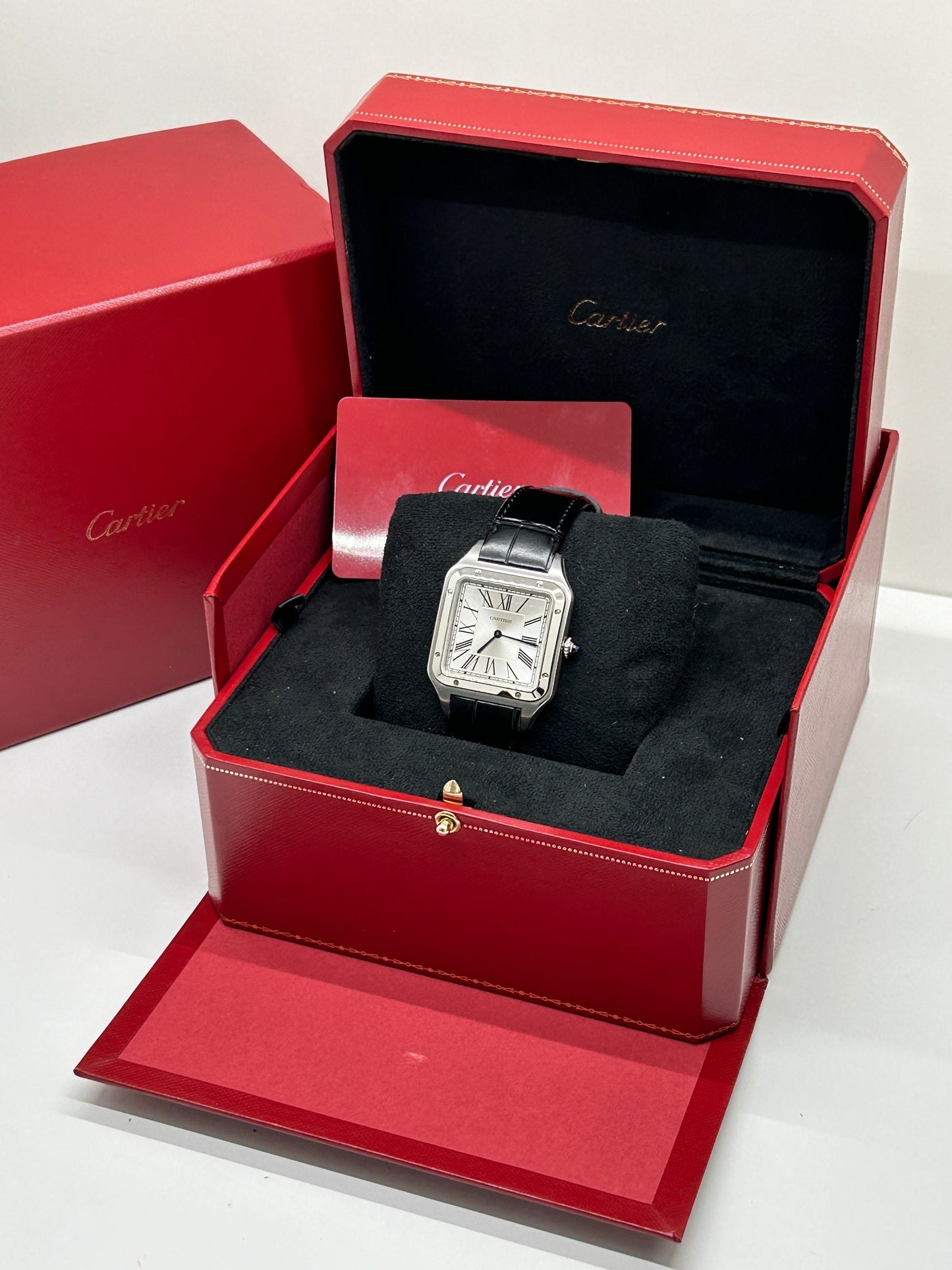 Cartier Santos-dumont Xl - Silver dial - Ref WSSA0032 - New 2022