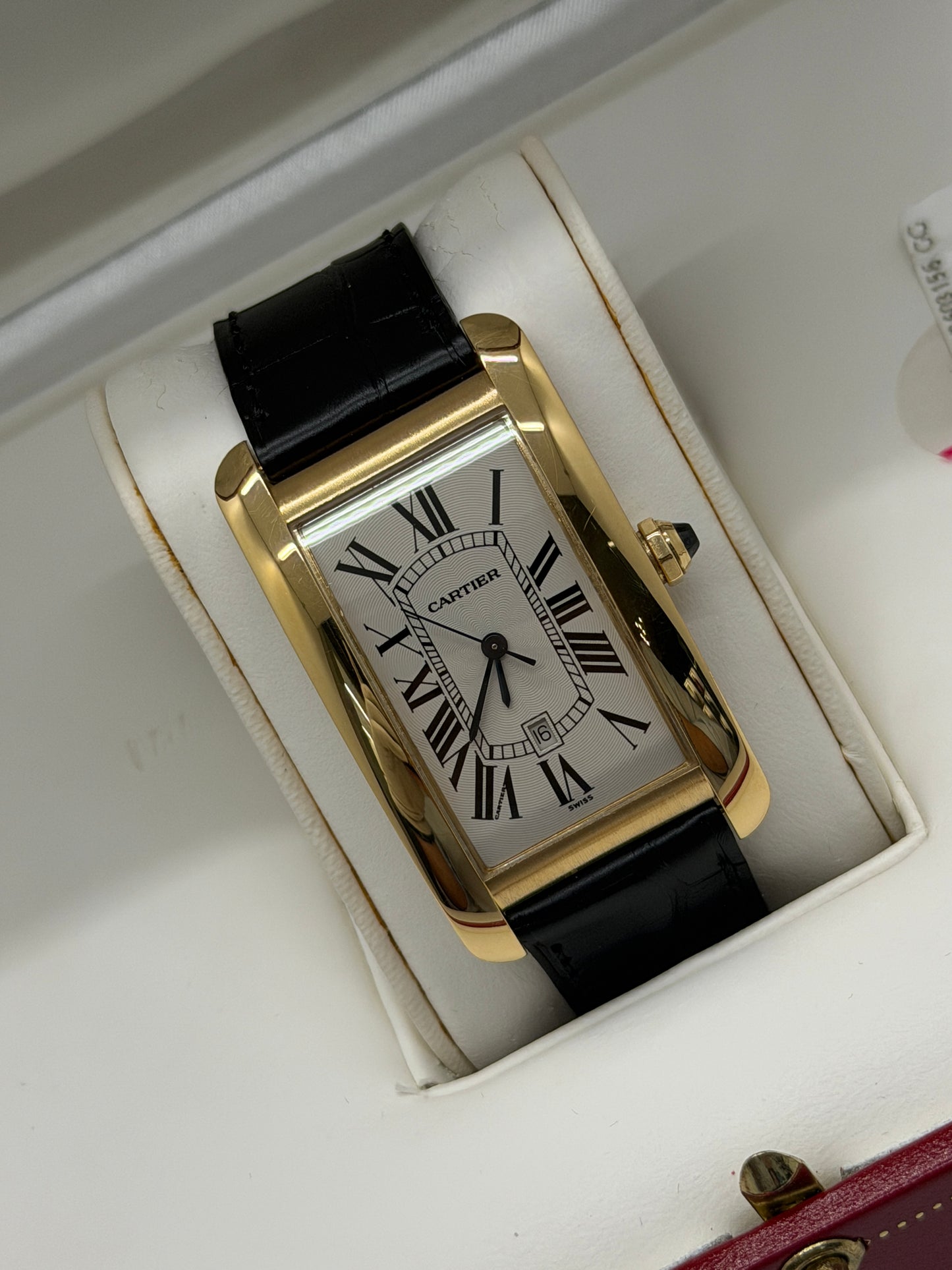 Cartier Tank Américaine Large Automatic - Yellow Gold Ref 1740 - Year 2000