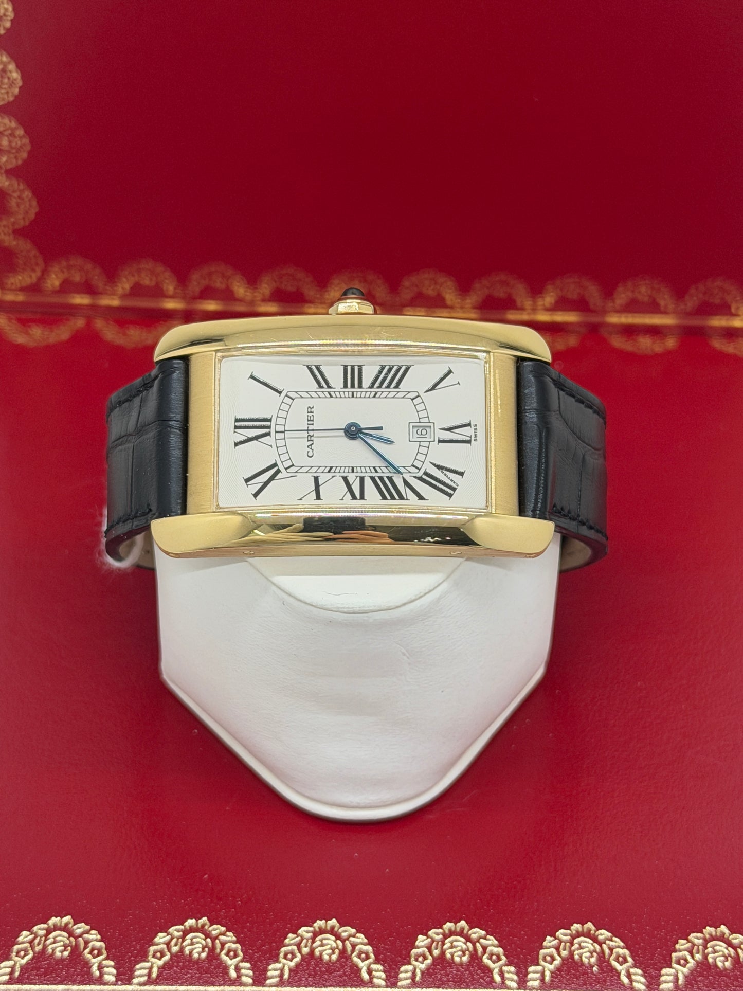 Cartier Tank Américaine Large Automatic - Yellow Gold Ref 1740 - Year 2000