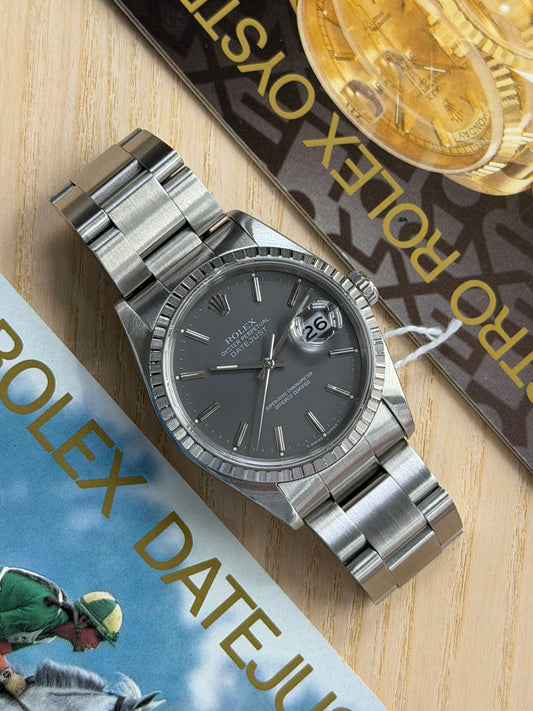 Rolex Datejust 36 Ref.16220 - Grey Dial - Year 1990