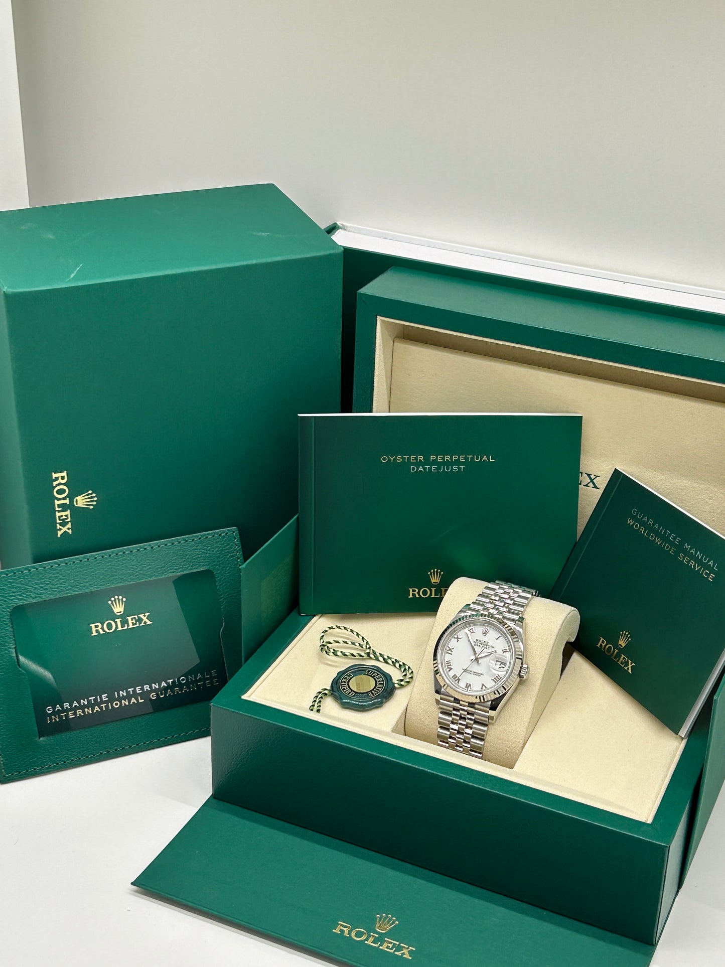 Rolex Datejust 36 - White Dial - Roman Dial - Ref 126234 - New 2025