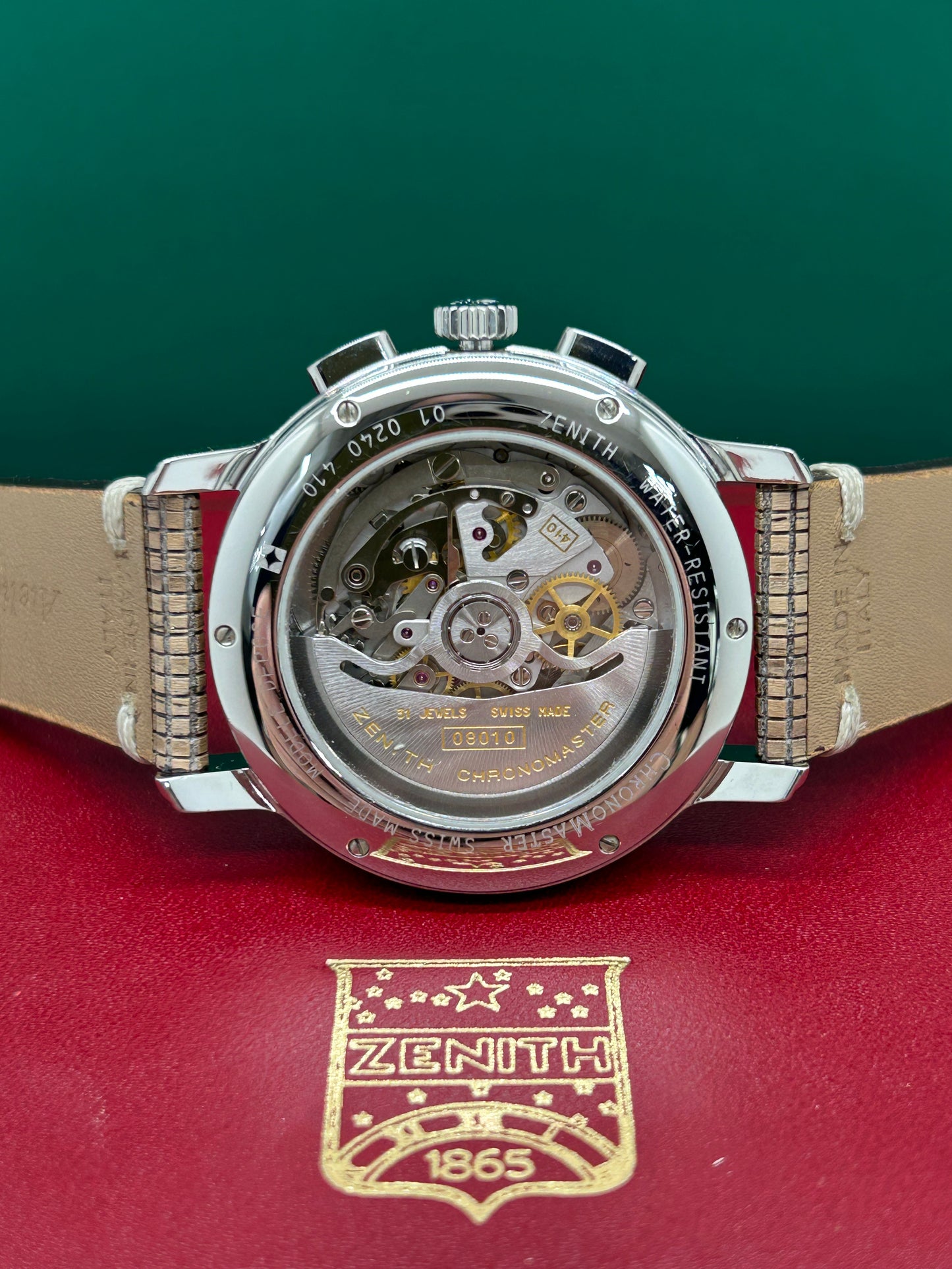 Zenith El Primero Chronomaster Moonphase - Silver Dial - Ref 01.0240.410 - Year 2001