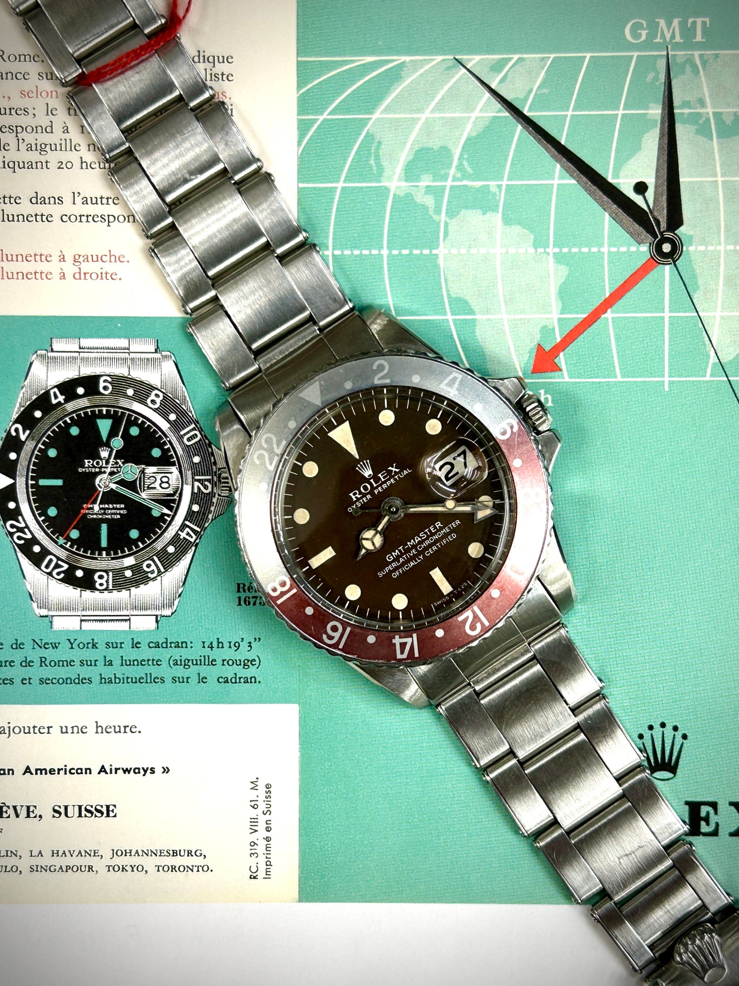 Rolex GMT-Master - Ref 1675 - Tropical Brown Dial - Long E - Year 1969