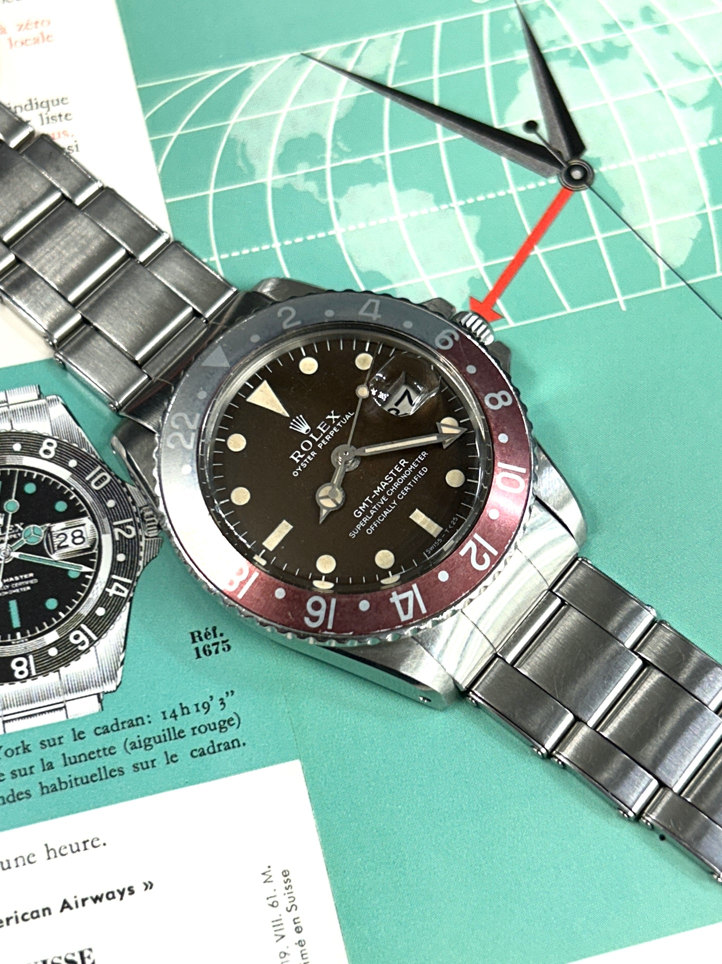 Rolex GMT-Master - Ref 1675 - Tropical Brown Dial - Long E - Year 1969