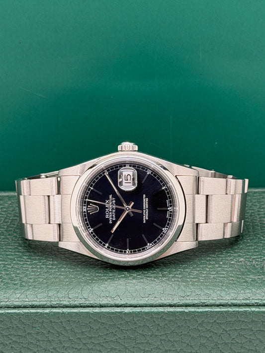 Rolex Datejust 36 Ref.16200 - Black Dial - Year 2004