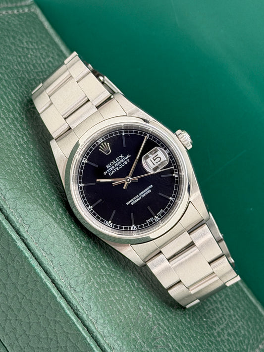 Rolex Datejust 36 Ref.16200 - Black Dial - Year 2004