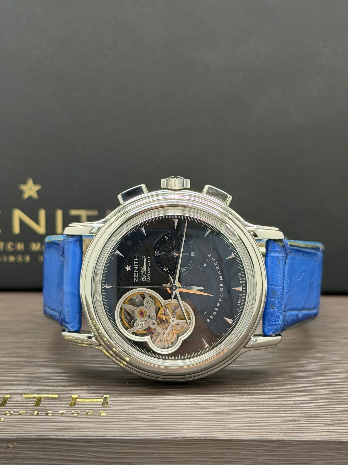 Zenith El Primero Chronomaster Open Heart 40mm - Black Dial Ref 03.0240.4021