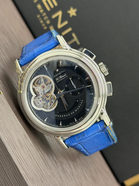 Zenith El Primero Chronomaster Open Heart 40mm - Black Dial Ref 03.0240.4021