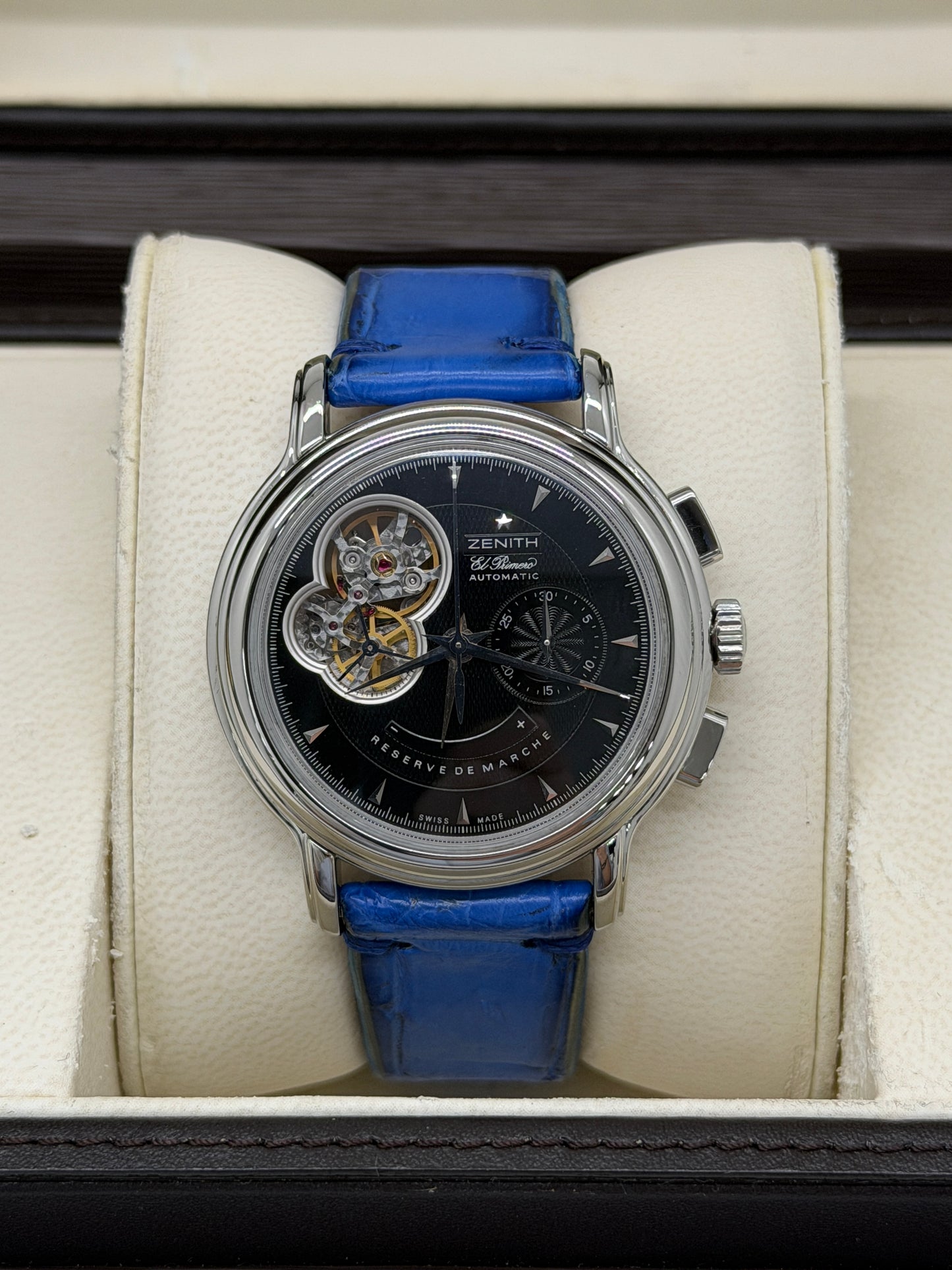 Zenith El Primero Chronomaster Open Heart 40mm - Black Dial Ref 03.0240.4021