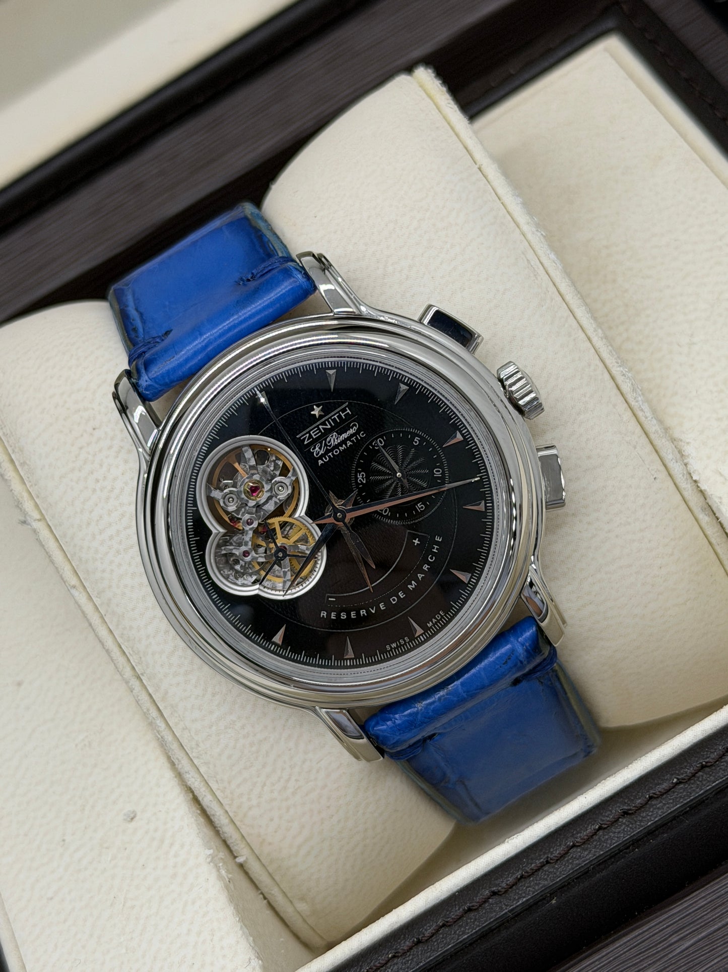 Zenith El Primero Chronomaster Open Heart 40mm - Black Dial Ref 03.0240.4021