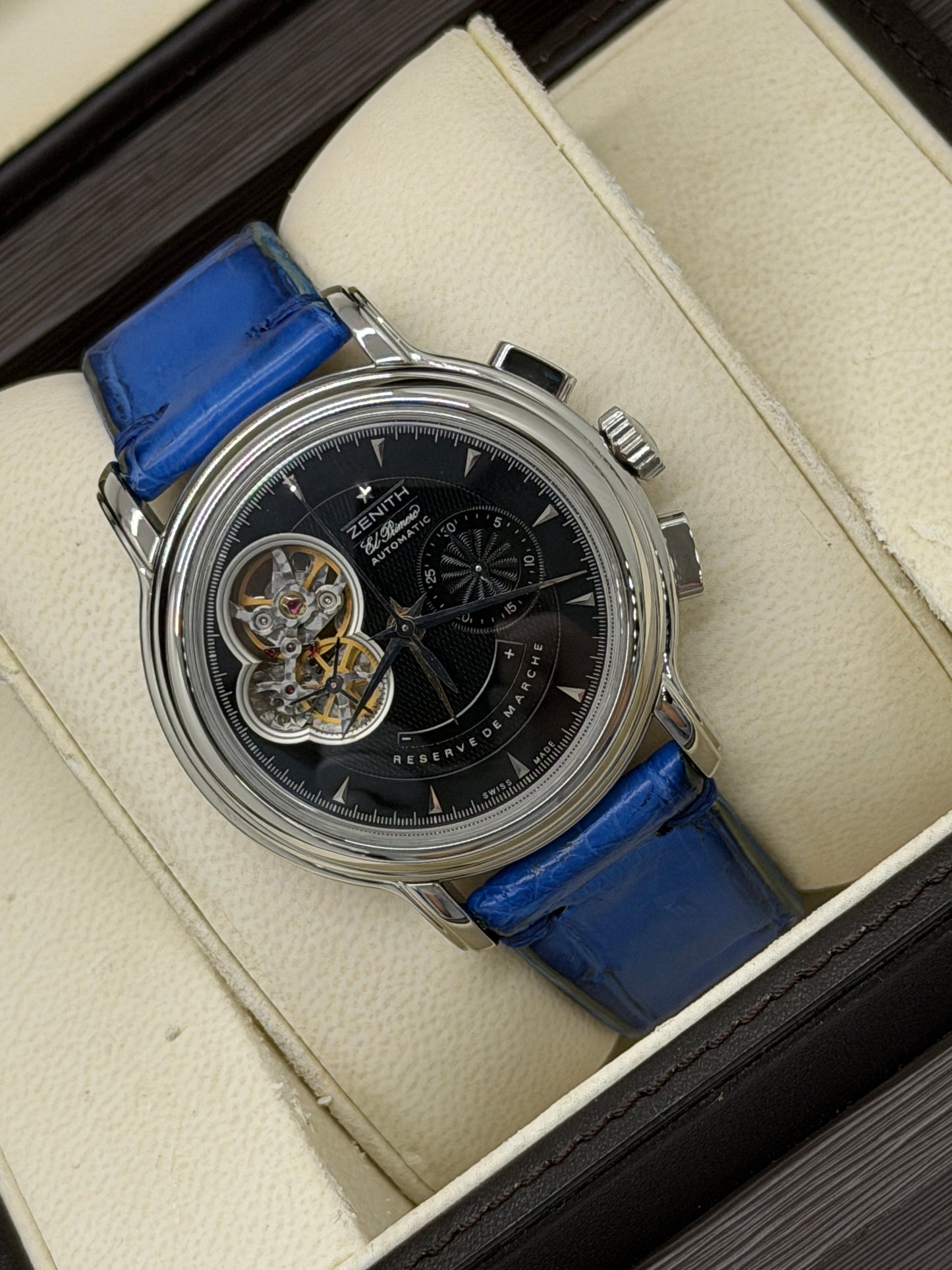 Zenith El Primero Chronomaster Open Heart 40mm - Black Dial Ref 03.0240.4021