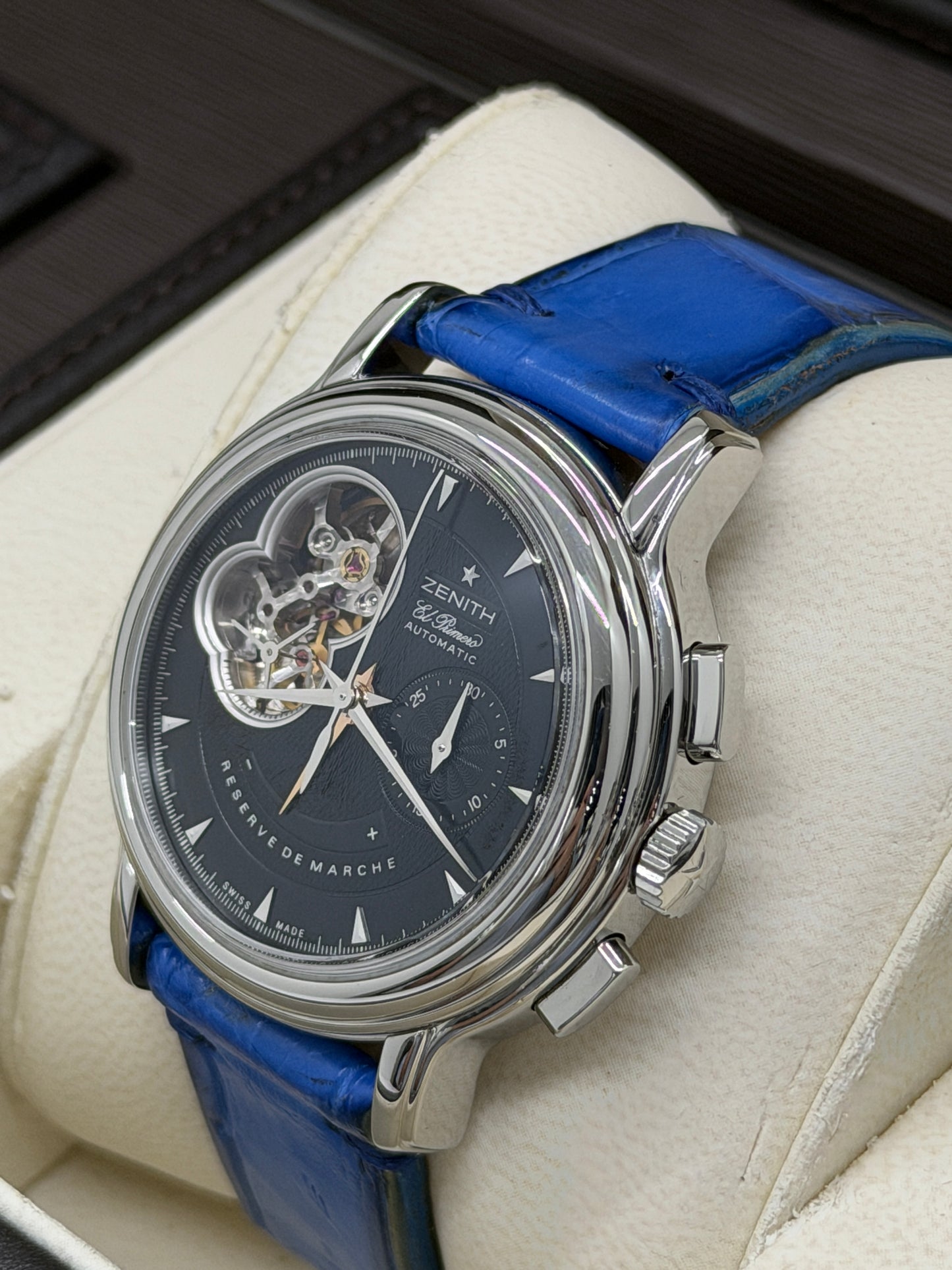 Zenith El Primero Chronomaster Open Heart 40mm - Black Dial Ref 03.0240.4021