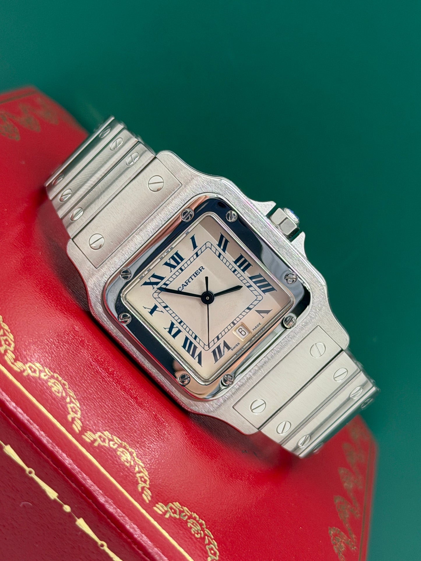 Cartier Santos Galbée - Quartz - Ref 987901 - Full Set - Year 1992