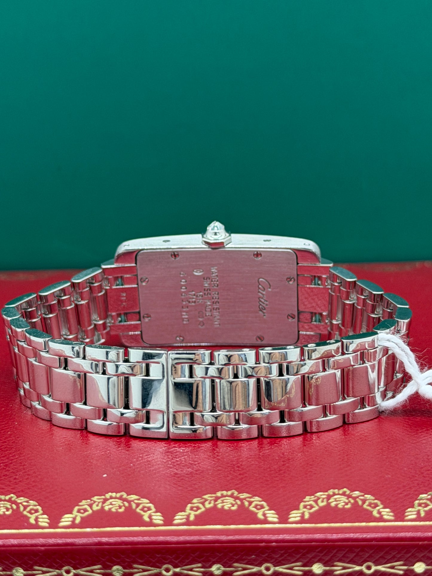 Cartier Tank Américaine Ladies - Ref 1713 - 18Kt White Gold & Factory Diamonds - Year 2000