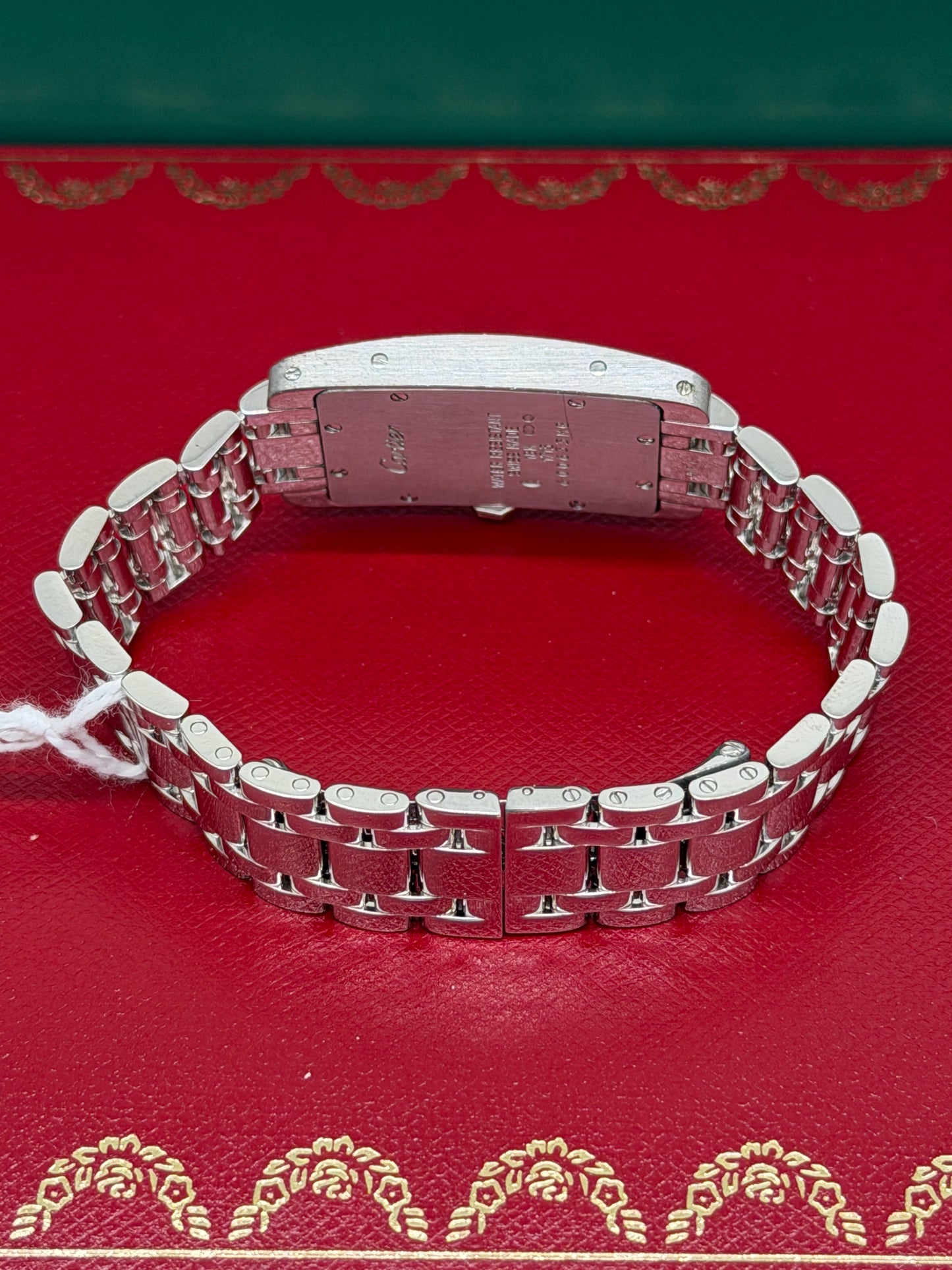 Cartier Tank Américaine Ladies - Ref 1713 - 18Kt White Gold & Factory Diamonds - Year 2000