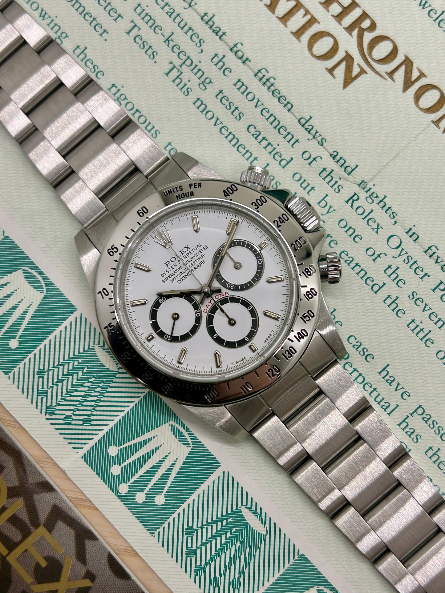 Rolex Daytona Zenith - Ref 16520 - White Dial - Ser N1 - Year 1991