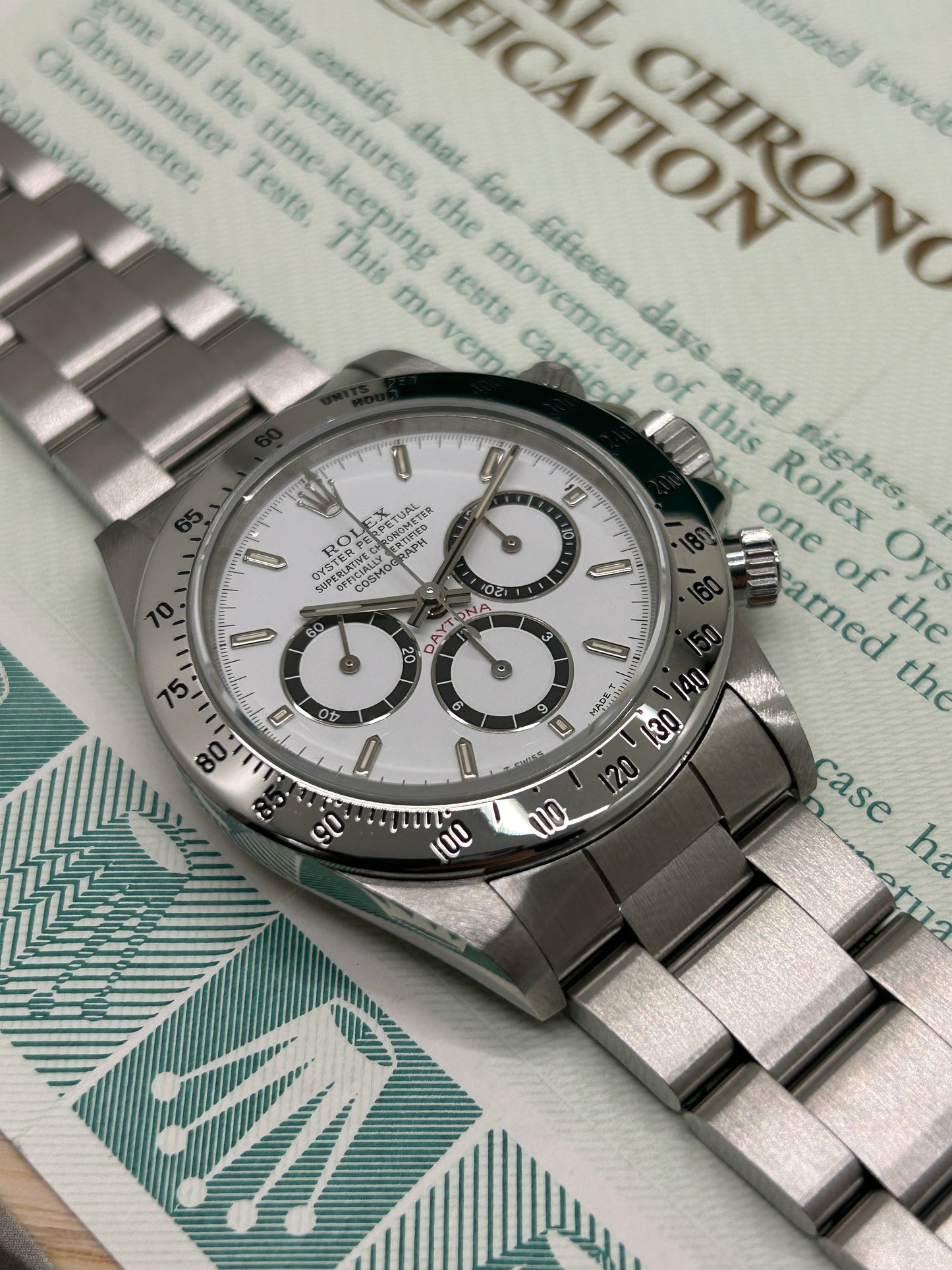 Rolex Daytona Zenith - Ref 16520 - White Dial - Ser N1 - Year 1991