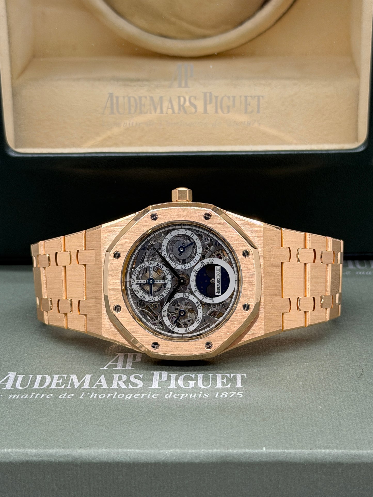 Audemars Piguet Royal Oak Perpetual Calendar Skeleton Perpetual 39mm - Rose Gold Quantieme Perpetual - Year 2009 - Ref 25829OR.OO.0944OR.01
