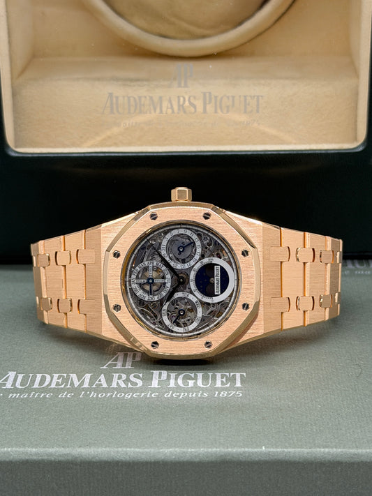 Audemars Piguet Royal Oak Perpetual Calendar Skeleton Perpetual 39mm - Rose Gold Quantieme Perpetual - Year 2009 - Ref 25829OR.OO.0944OR.01