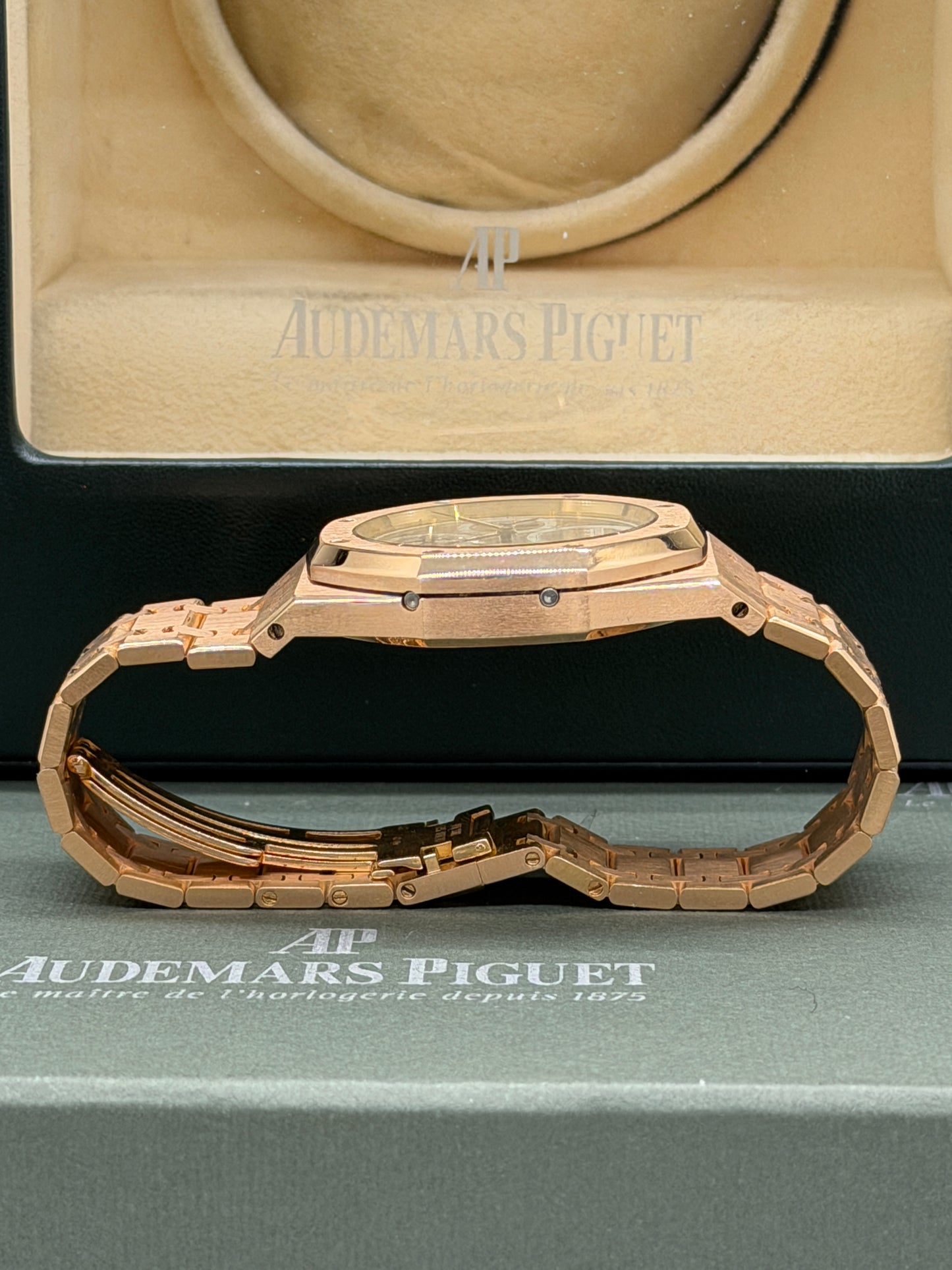 Audemars Piguet Royal Oak Perpetual Calendar Skeleton Perpetual 39mm - Rose Gold Quantieme Perpetual - Year 2009 - Ref 25829OR.OO.0944OR.01