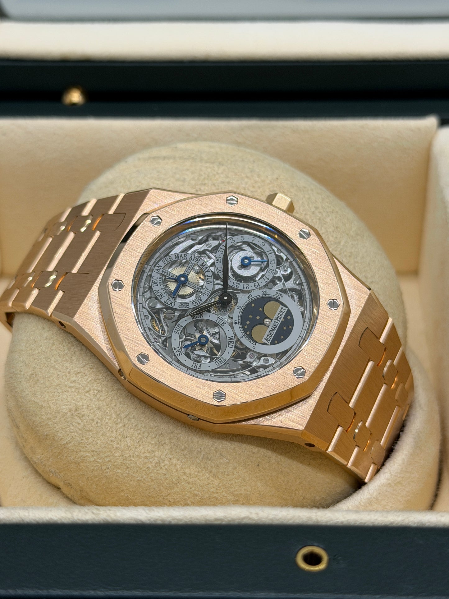 Audemars Piguet Royal Oak Perpetual Calendar Skeleton Perpetual 39mm - Rose Gold Quantieme Perpetual - Year 2009 - Ref 25829OR.OO.0944OR.01