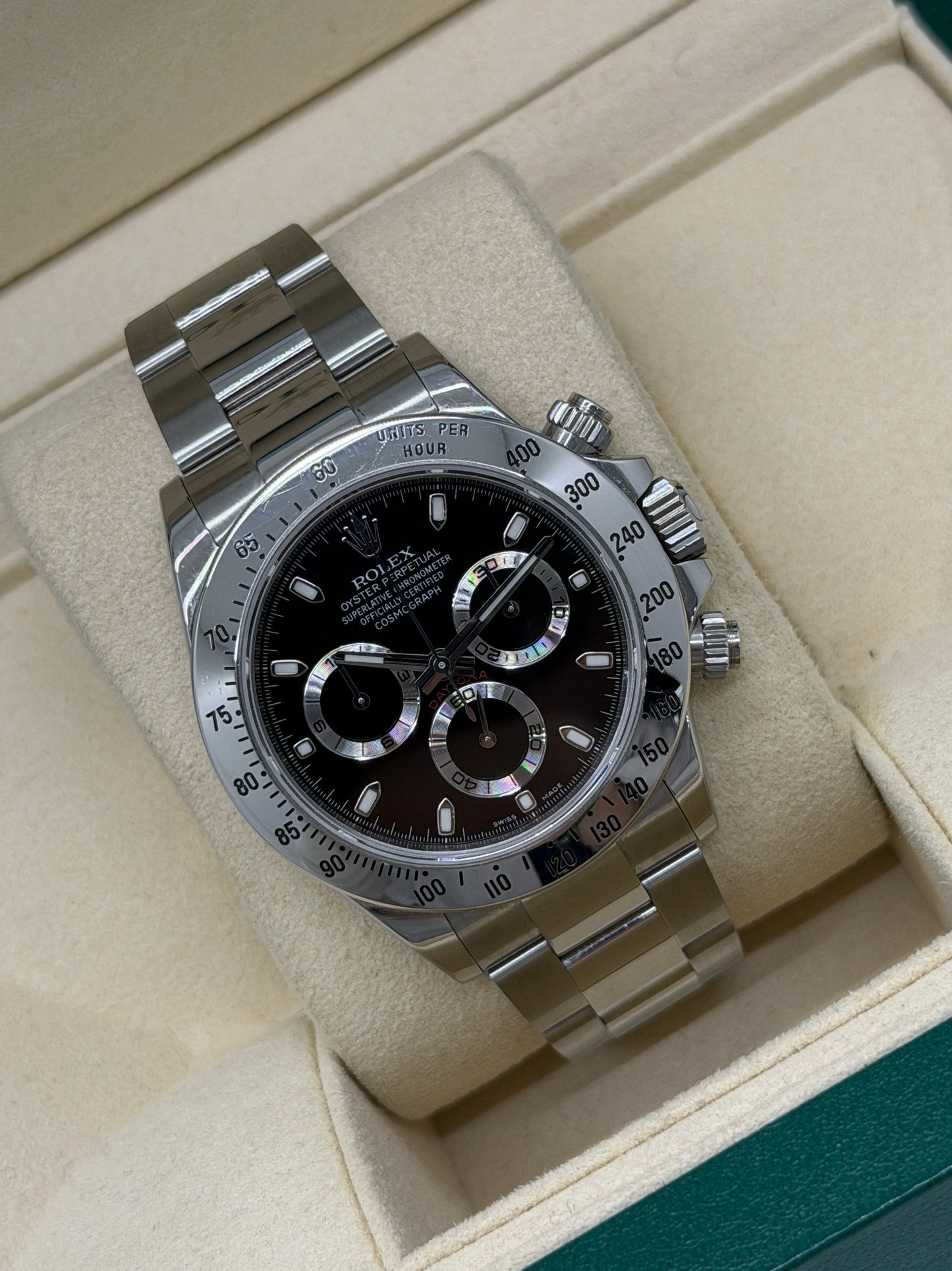 Rolex Daytona Black Dial - Chromalight - Year 2015 Ref - 116520
