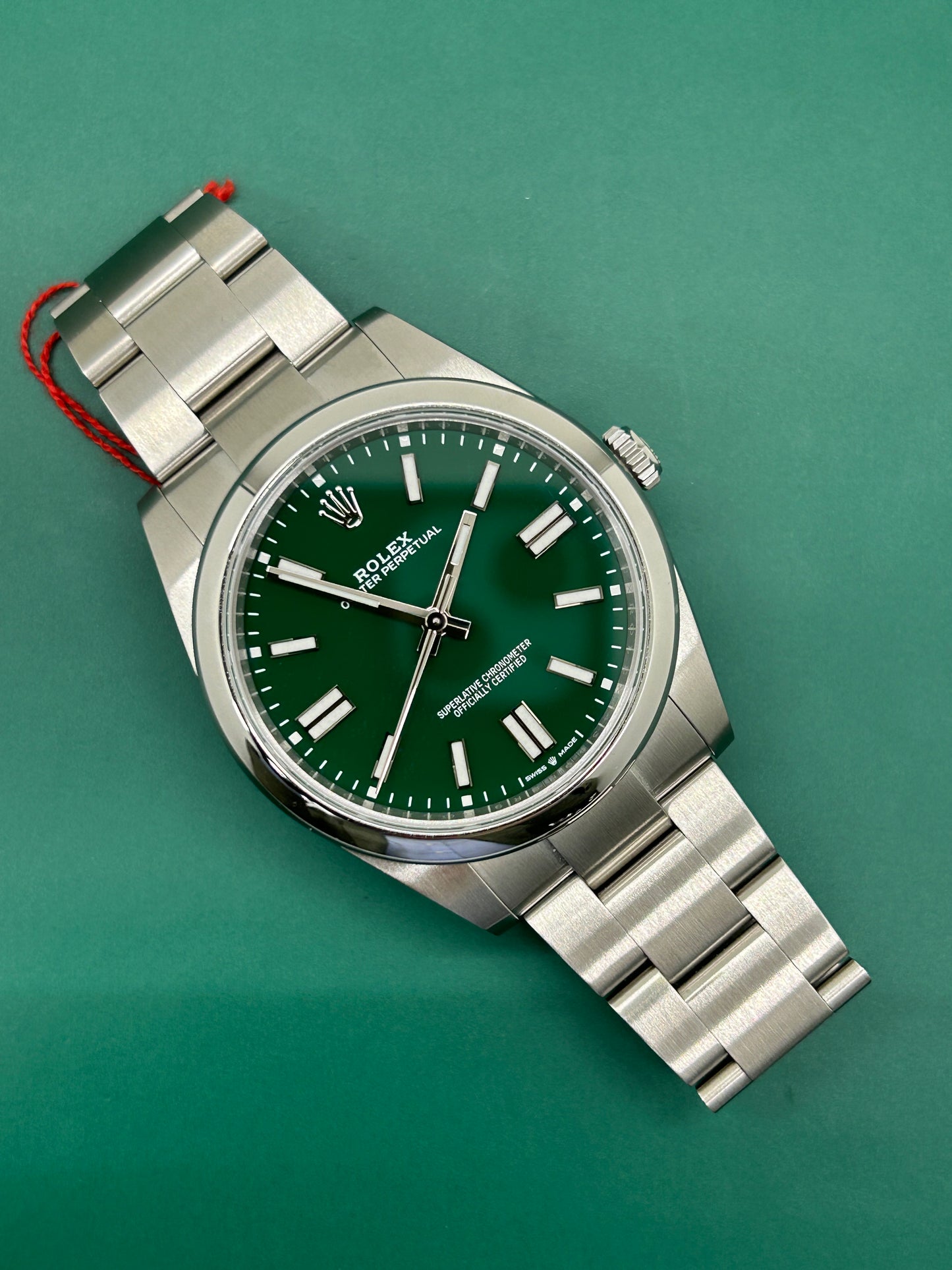 Oyster Perpetual 41 - Green Dial - Ref 124300 - Year 2023
