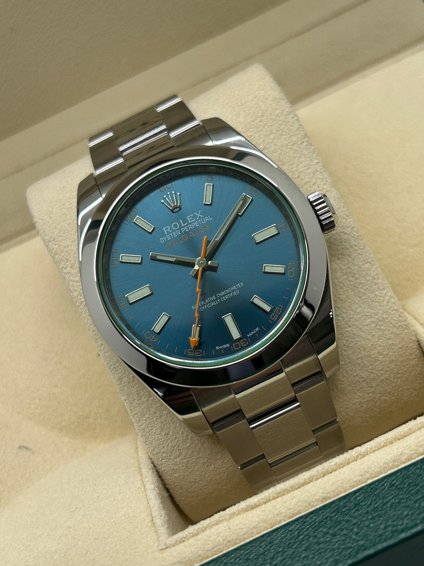 Rolex Milgauss Blue Dial - Ref 116400GV - Year 2020