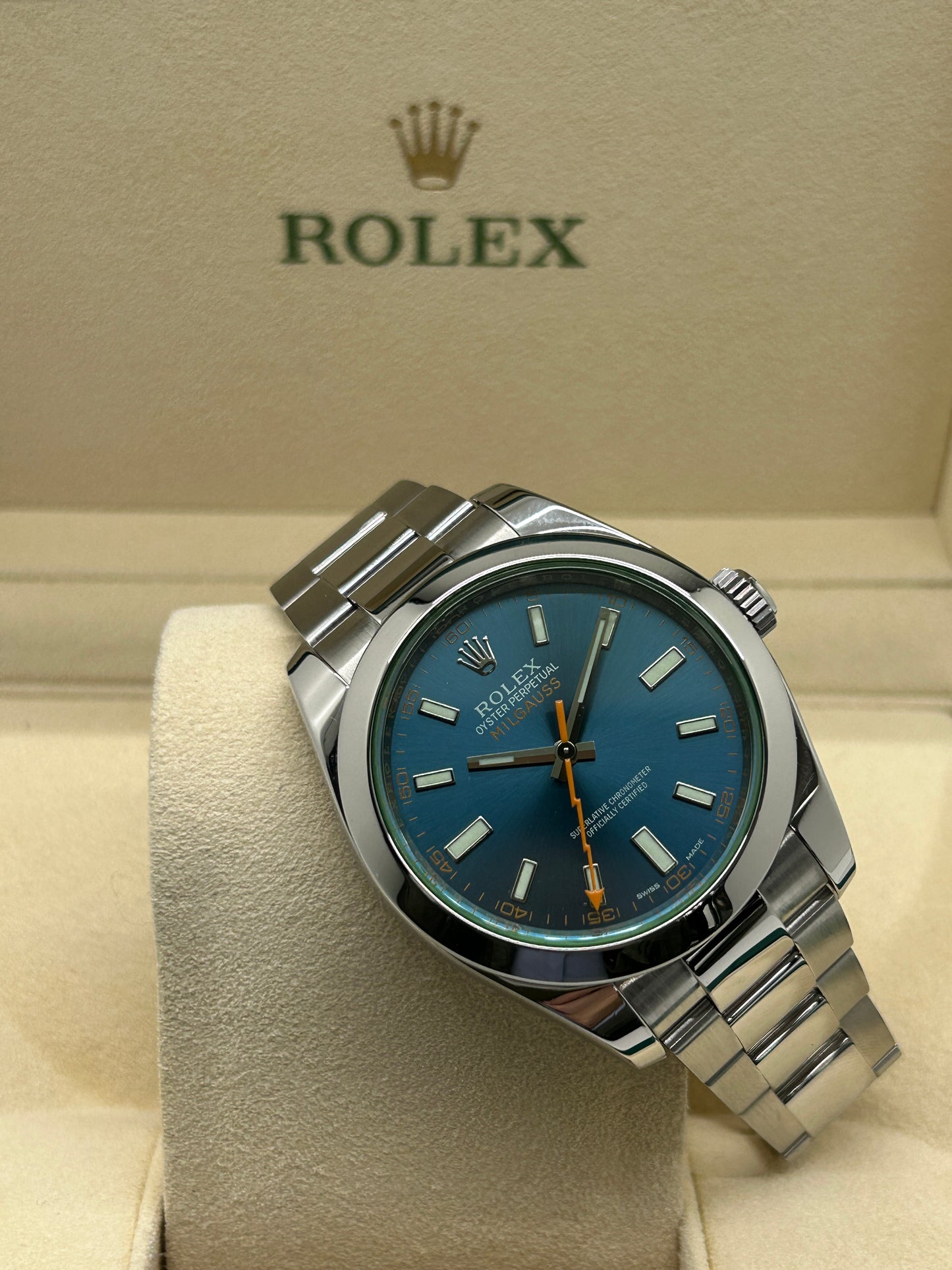 Rolex Milgauss Blue Dial - Ref 116400GV - Year 2020